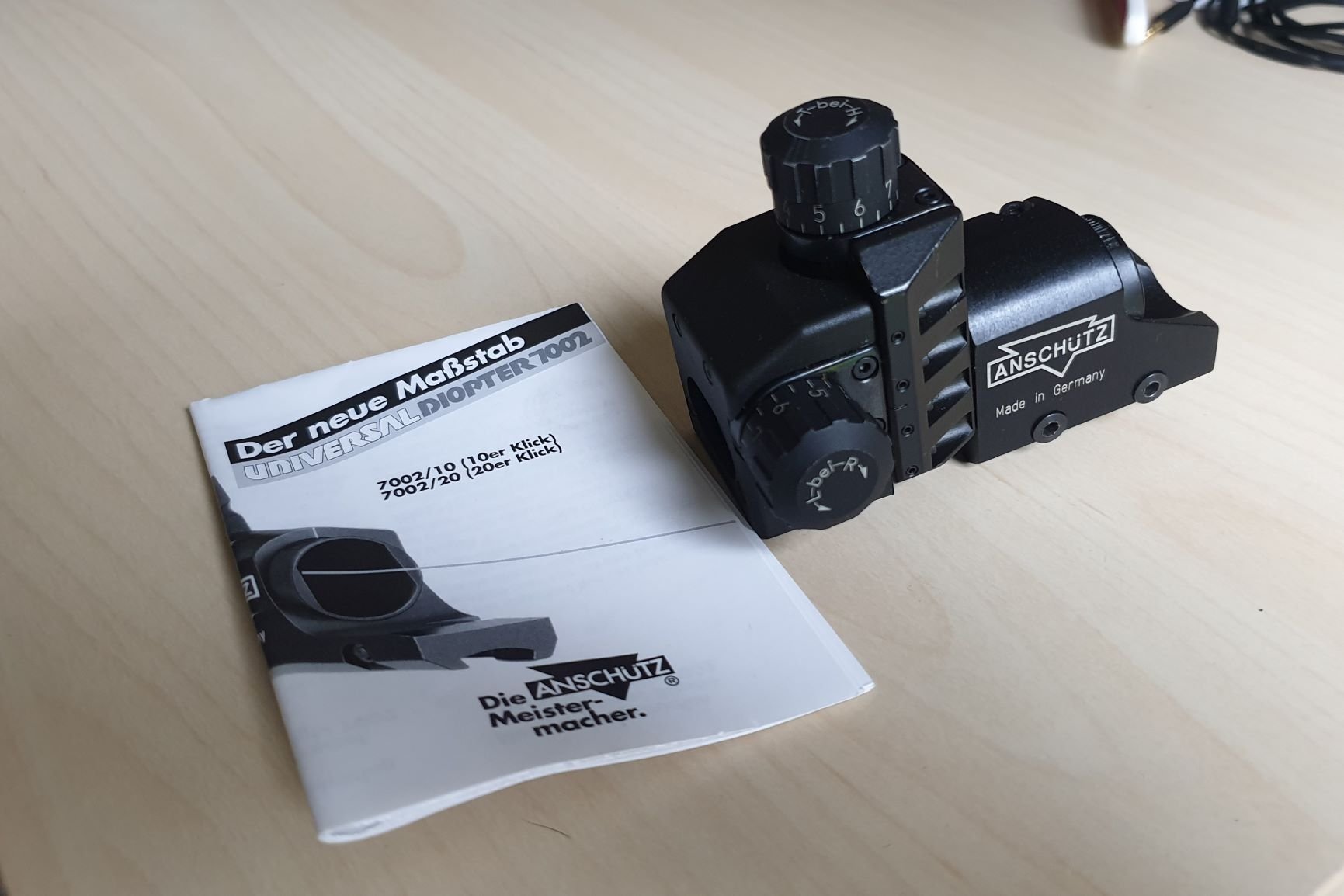 Anschutz 7002 20click sights For Sale Target Shooting Forum